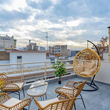 Pomegranate Luxury Penthouse Maisonette With Beautiful Terrace & Free Parking By Binobi ! Thessaloniki Exterior photo